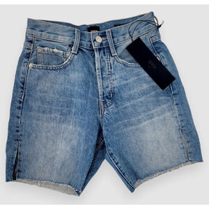 NWT EDWIN Women's Cai High-Rise Cut-Off Shorts, Size 24, Medium Wash Vintage USA
